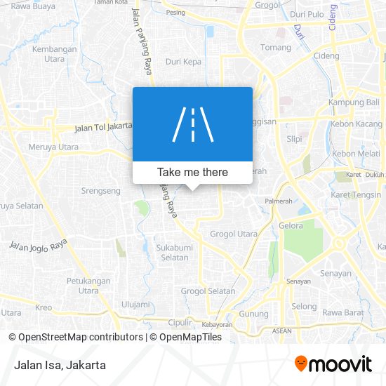 Jalan Isa map