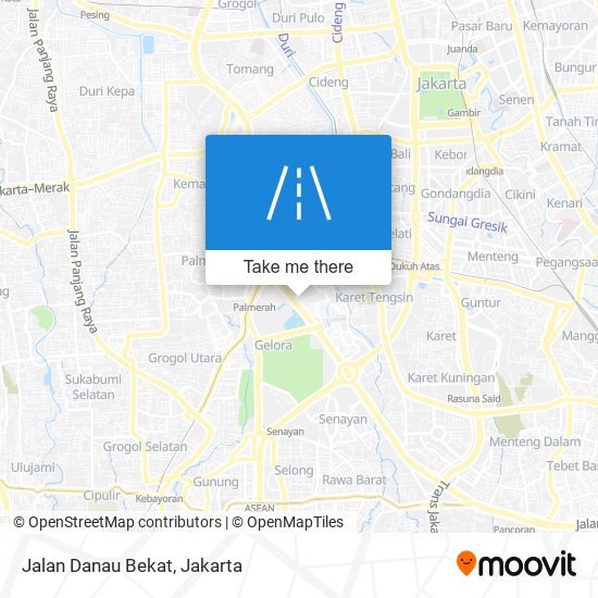 Jalan Danau Bekat map