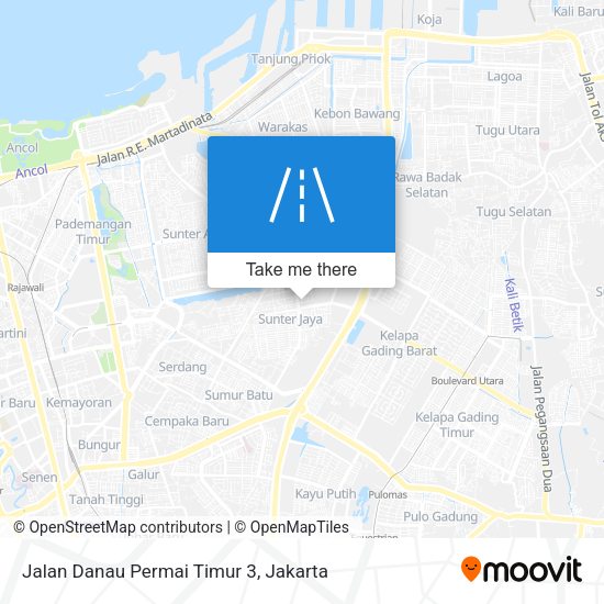 Jalan Danau Permai Timur 3 map