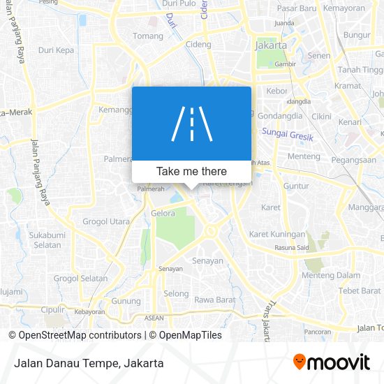 Jalan Danau Tempe map