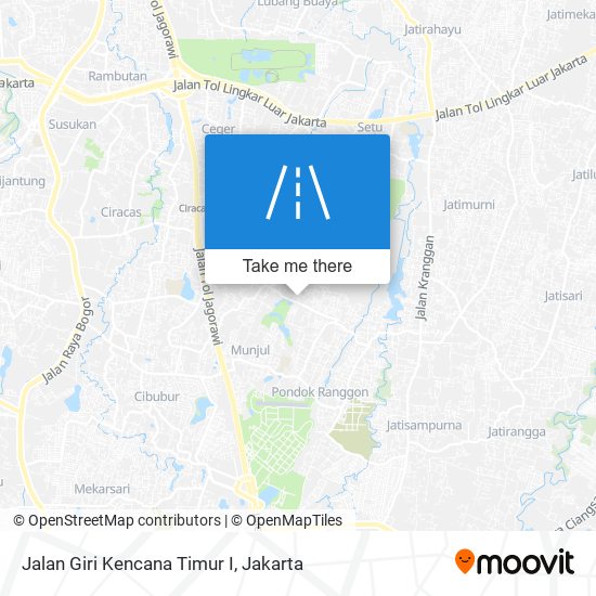 Jalan Giri Kencana Timur I map