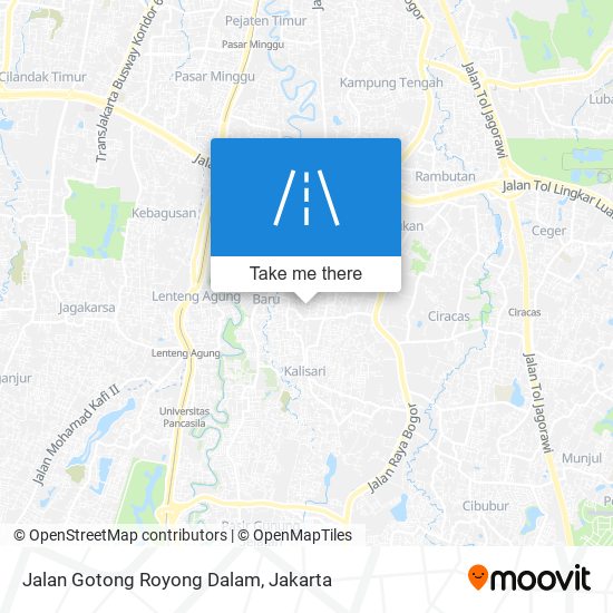 Jalan Gotong Royong Dalam map