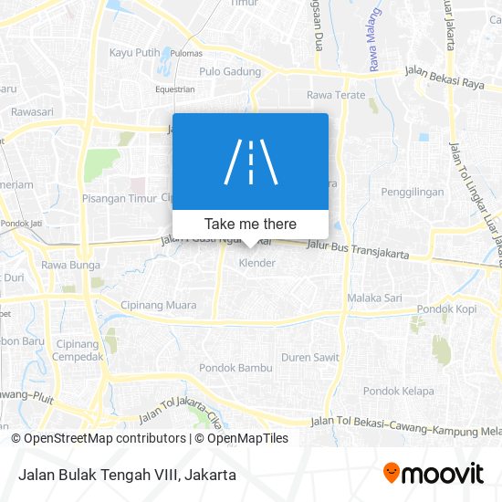 Jalan Bulak Tengah VIII map