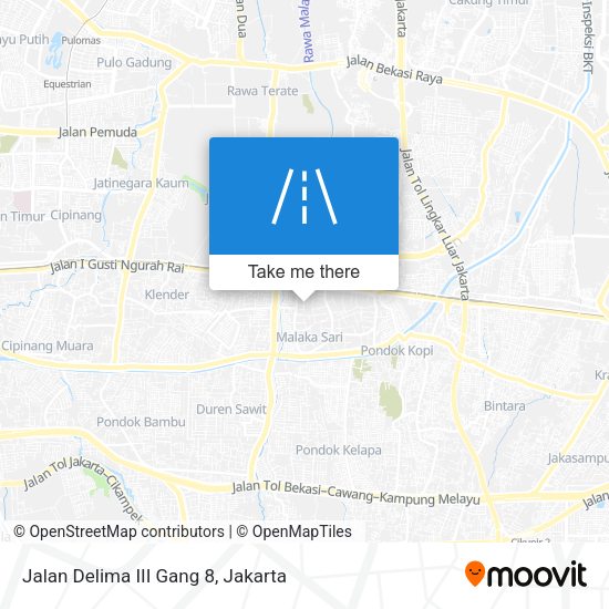 Jalan Delima III Gang 8 map