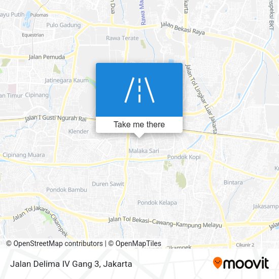 Jalan Delima IV Gang 3 map