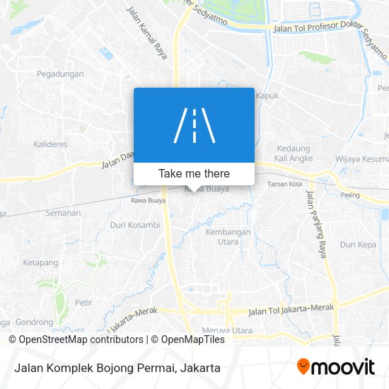 Jalan Komplek Bojong Permai map