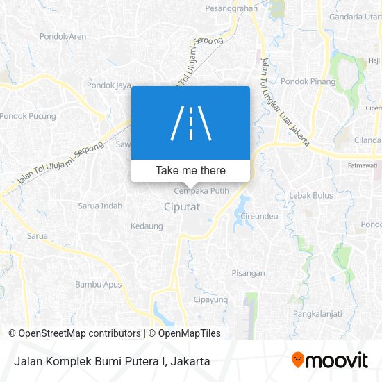 Jalan Komplek Bumi Putera I map