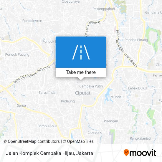 Jalan Komplek Cempaka Hijau map