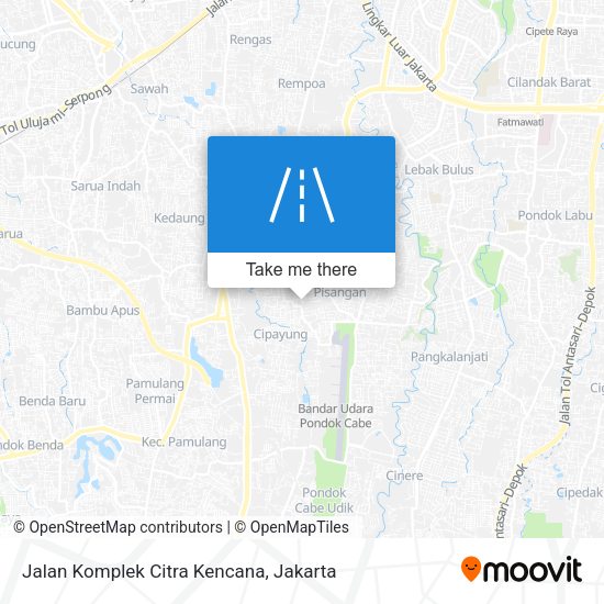 Jalan Komplek Citra Kencana map