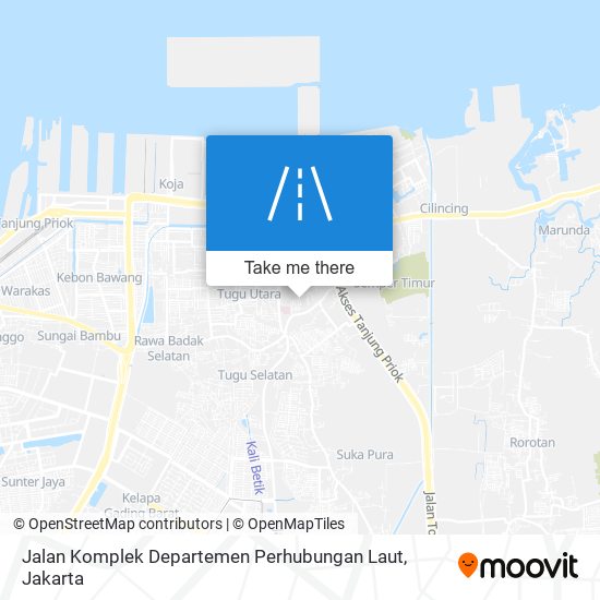 Jalan Komplek Departemen Perhubungan Laut map