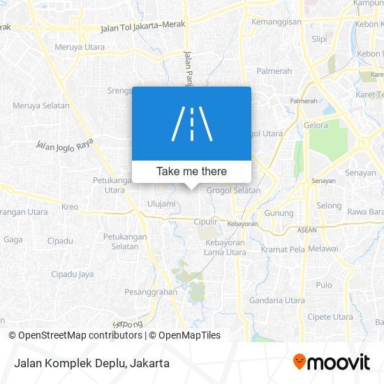 Jalan Komplek Deplu map