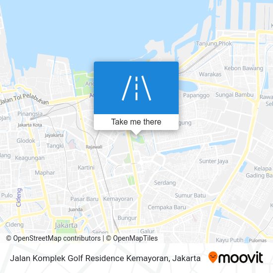 Jalan Komplek Golf Residence Kemayoran map