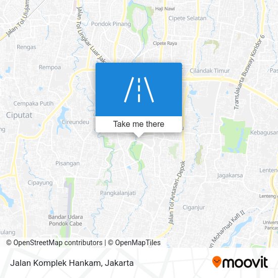 Jalan Komplek Hankam map