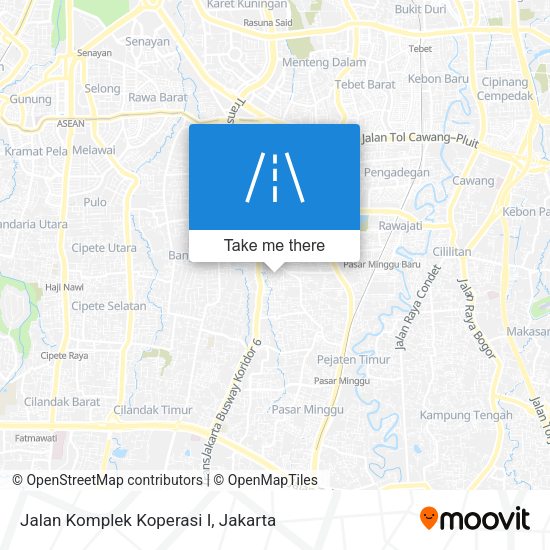 Jalan Komplek Koperasi I map