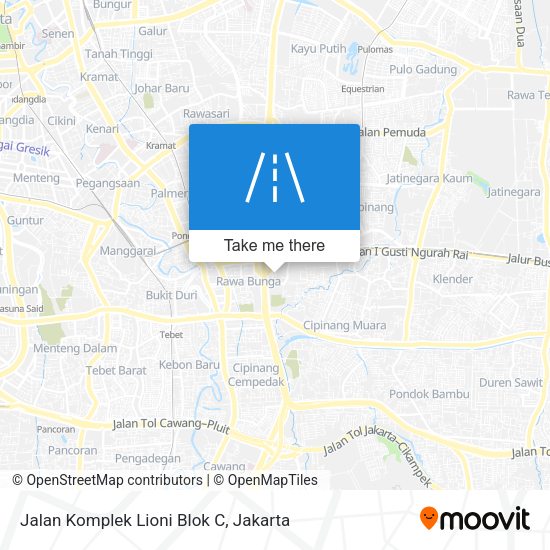 Jalan Komplek Lioni Blok C map