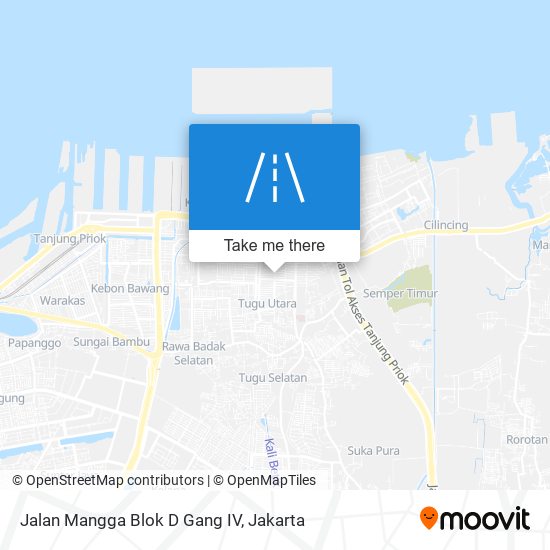 Jalan Mangga Blok D Gang IV map