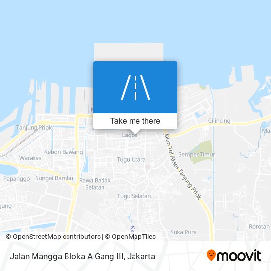 Jalan Mangga Bloka A Gang III map