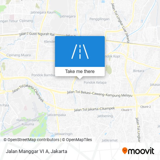 Jalan Manggar VI A map