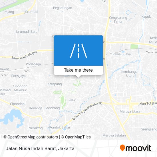 Jalan Nusa Indah Barat map