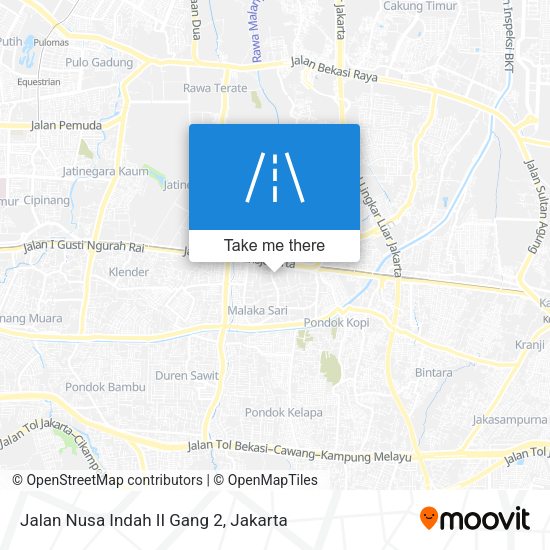 Jalan Nusa Indah II Gang 2 map