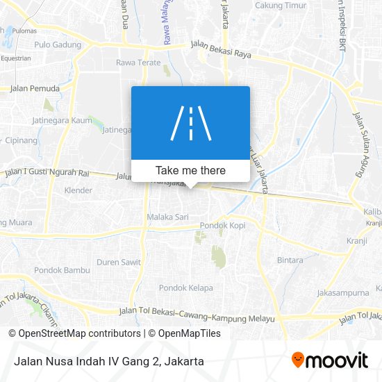 Jalan Nusa Indah IV Gang 2 map