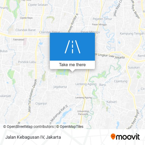 Jalan Kebagusan IV map