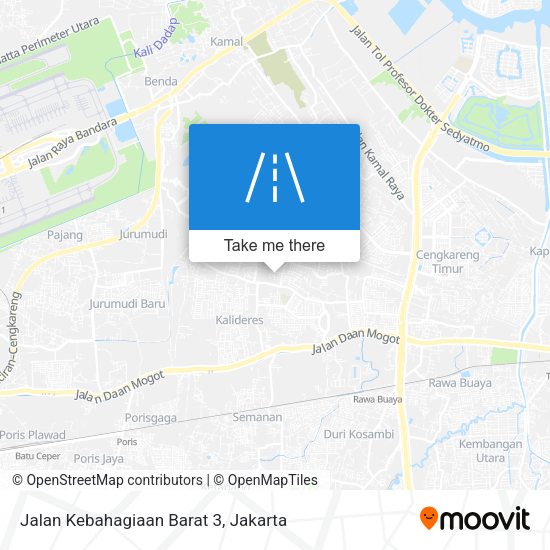 Jalan Kebahagiaan Barat 3 map