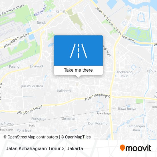 Jalan Kebahagiaan Timur 3 map