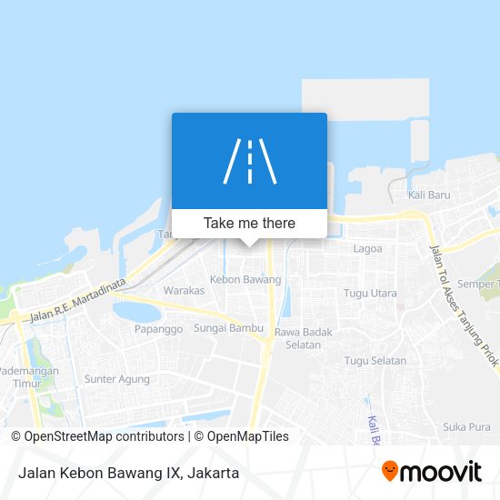 Jalan Kebon Bawang IX map