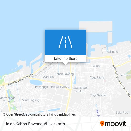 Jalan Kebon Bawang VIII map