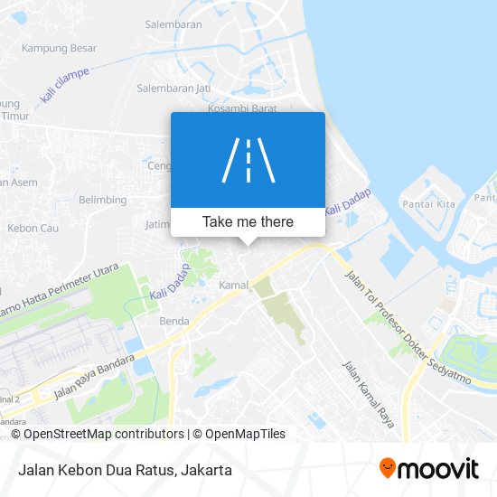 Jalan Kebon Dua Ratus map