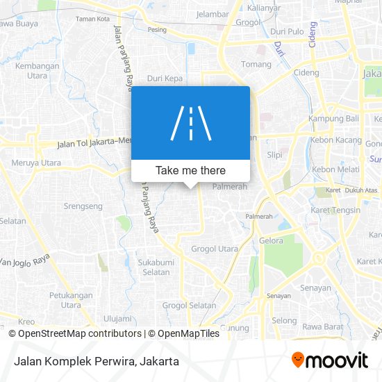 Jalan Komplek Perwira map