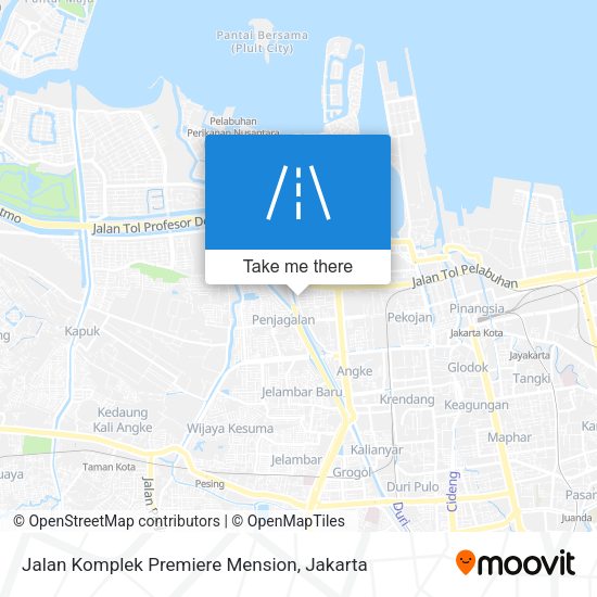 Jalan Komplek Premiere Mension map