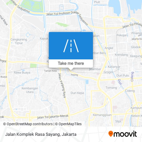 Jalan Komplek Rasa Sayang map