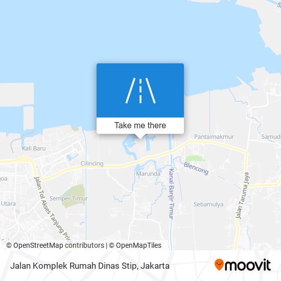 Jalan Komplek Rumah Dinas Stip map