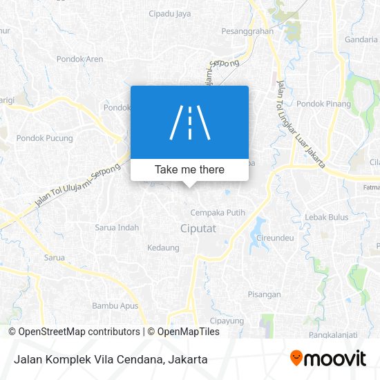 Jalan Komplek Vila Cendana map