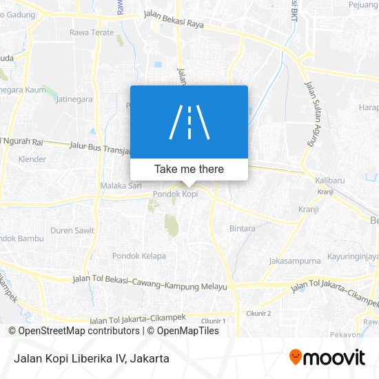 Jalan Kopi Liberika IV map