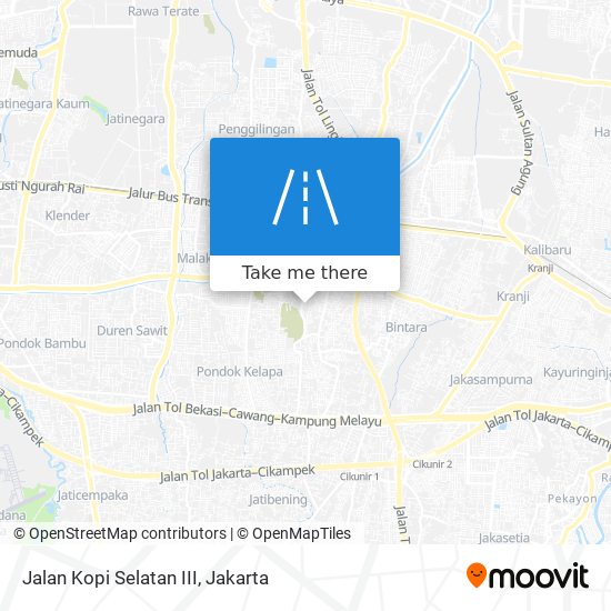 Jalan Kopi Selatan III map