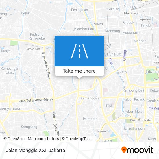 Jalan Manggis XXI map