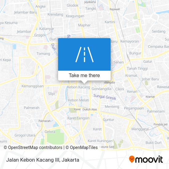 Jalan Kebon Kacang III map