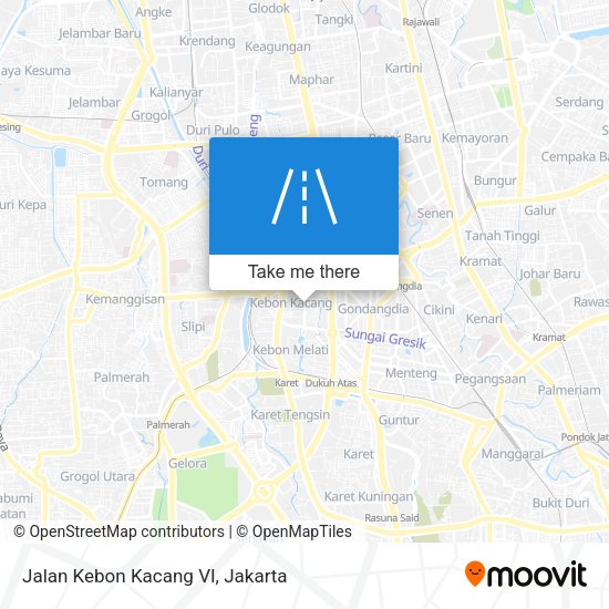 Jalan Kebon Kacang VI map