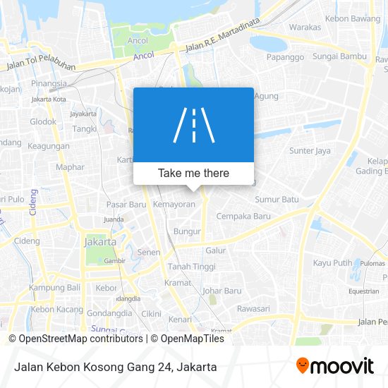 Jalan Kebon Kosong Gang 24 map