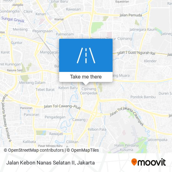 Jalan Kebon Nanas Selatan II map