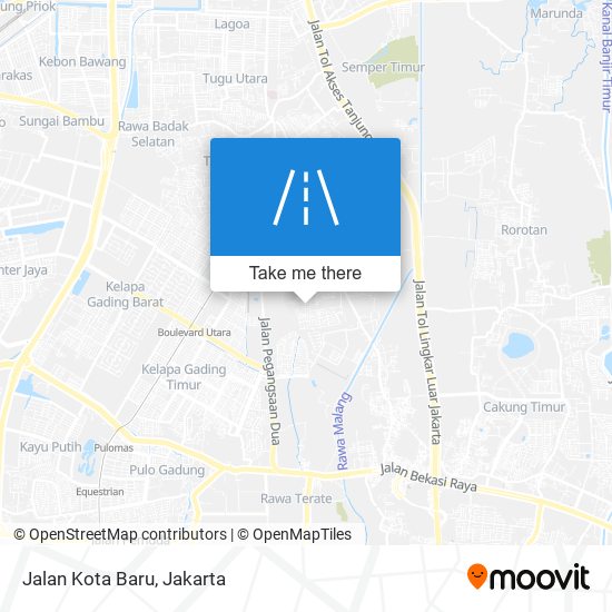 Jalan Kota Baru map