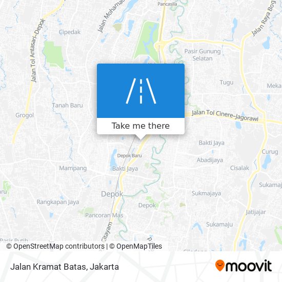 Jalan Kramat Batas map