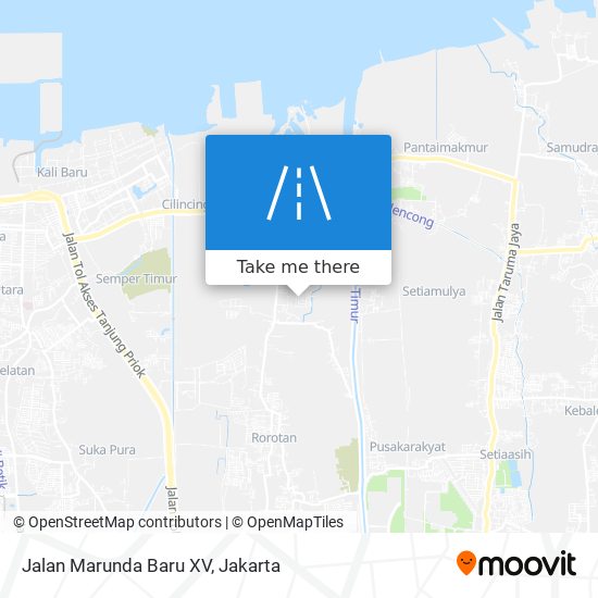 Jalan Marunda Baru XV map