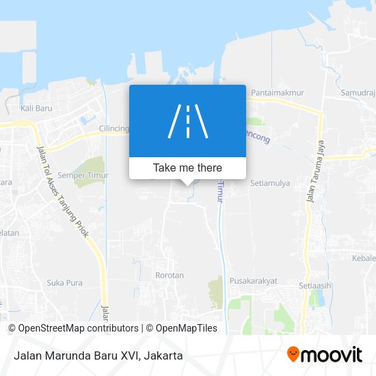 Jalan Marunda Baru XVI map