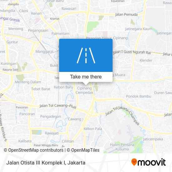 Jalan Otista III Komplek I map
