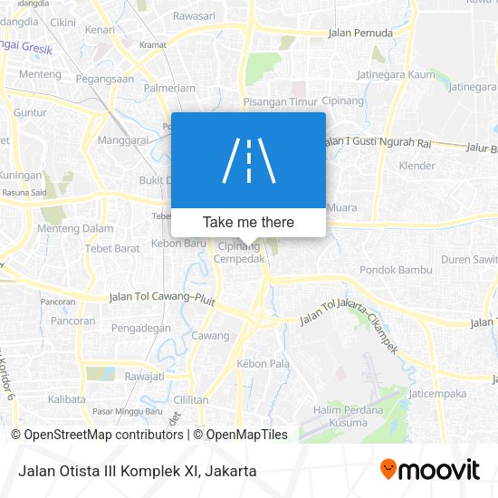 Jalan Otista III Komplek XI map