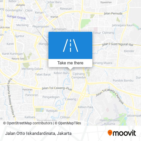 Jalan Otto Iskandardinata map